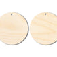 Unfinished Wood Circle Earring Blank Pair - DIY Jewelry Craft - Available in 1" to 3"