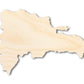 Unfinished Wood Dominican Republic Country Shape - Caribbean Craft - up to 46" DIY