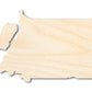 Unfinished Wood Equatorial Guinea Country Shape - Central African Craft - up to 46" DIY