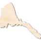 Unfinished Wood Eritrea Country Shape - East African Craft - up to 46" DIY