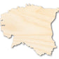 Unfinished Wood Estonia Country Shape - European Craft - up to 46" DIY