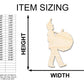 Unfinished Wood Marching Band Drumline Silhouette | DIY Band Craft Cutout | up to 46" DIY