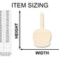 Unfinished Wood Candy Caramel Apple Shape | Craft Cutout | up to 46" DIY