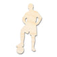 Unfinished Wood Soccer Player Silhouette | DIY Sports Craft Cutout | up to 46" DIY