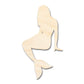 Unfinished Wood Mermaid Silhouette | DIY Craft Cutout | up to 46" DIY