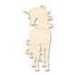 Unfinished Wood Swirly Unicorn Silhouette | DIY Mythical Craft Cutout | up to 46" DIY