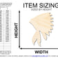 Unfinished Wood War Bonnett Shape | DIY Native American Craft Cutout | up to 46" DIY