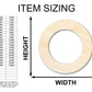 Unfinished Wood Wreath Blank Shape | Craft Cutout | up to 46" DIY
