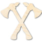 Unfinished Wood Crossed Tomahawks Shape | Native American | Craft Cutout | up to 46" DIY