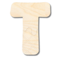 Unfinished Wood Layered Etched Themed Letters | Ice Cream | A-Z | 2 Piece | up to 24"