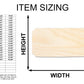 Unfinished Wood Admission Ticket Shape | Faire Ticket Silhouette | Craft Cutout | up to 46" DIY