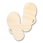 Unfinished Wood Flip Flops Silhouette | DIY Summer Beach Craft Cutout | up to 46" DIY