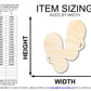 Unfinished Wood Flip Flops Silhouette | DIY Summer Beach Craft Cutout | up to 46" DIY