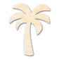 Unfinished Wood Simple Palm Tree Silhouette | DIY Tropical Beach Craft Cutout | up to 46" DIY