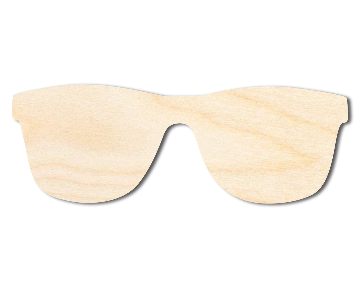 Unfinished Wood Sunglasses Silhouette | DIY Summer Craft Cutout | up to 46" DIY