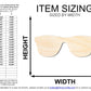 Unfinished Wood Sunglasses Silhouette | DIY Summer Craft Cutout | up to 46" DIY