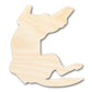 Unfinished Wood Belly Rubs Dog Silhouette | DIY Dog Craft Cutout | up to 46" DIY