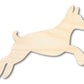 Unfinished Wood Jumping Agility Dog Silhouette | DIY Dog Craft Cutout | up to 46" DIY