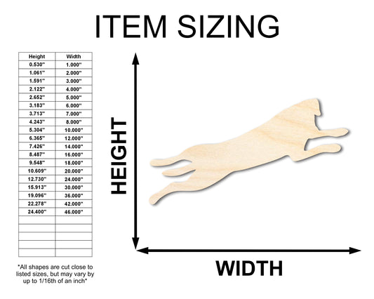 Unfinished Wood Splooting Dog Silhouette | DIY Dog Craft Cutout | up to 46" DIY