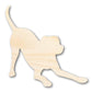 Unfinished Wood Play Bow Dog Silhouette | DIY Dog Craft Cutout | up to 46" DIY