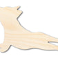 Unfinished Wood Stretching Dog Silhouette | DIY Dog Craft Cutout | up to 46" DIY