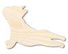 Unfinished Wood Stretching Dog Silhouette | DIY Dog Craft Cutout | up to 46" DIY