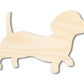 Unfinished Wood Wiener Dog Silhouette | DIY Dog Craft Cutout | up to 46" DIY