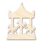 Unfinished Wood Merry-Go-Round Shape | Carousel Craft | Amusement Park | Craft Cutout | up to 46" DIY