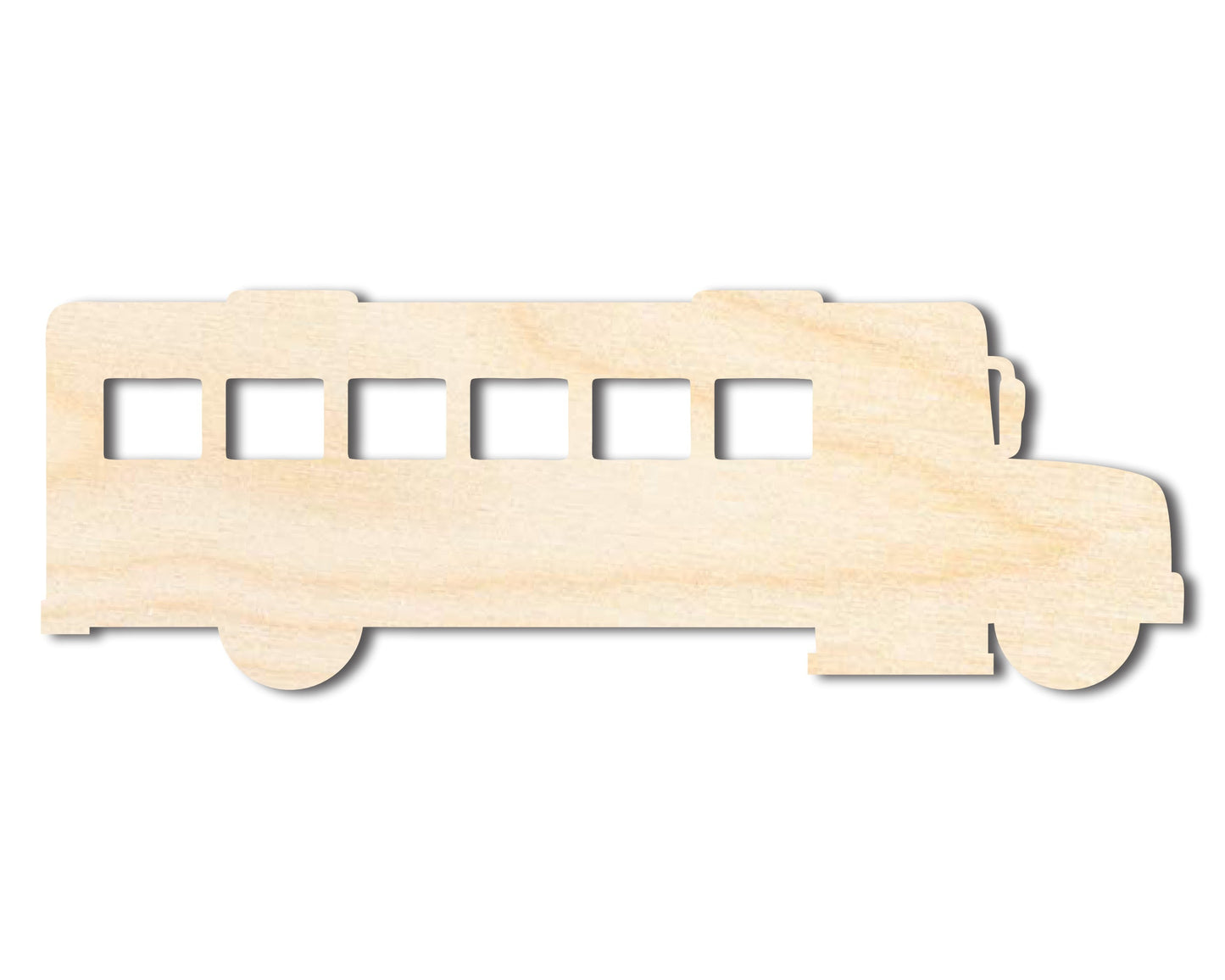 Unfinished Wood School Bus Shape | Back to School | Kids Crafts | Craft Cutout | up to 46" DIY