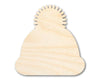 Unfinished Wood Winter Hat Silhouette | DIY Winter Craft Cutout | up to 46" DIY