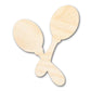 Unfinished Wood Maracas Shape | DIY Mariachi Craft Cutout | up to 46" DIY