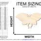 Unfinished Cute Mothman Shape | Halloween Craft Cutout | up to 46" DIY