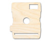 Unfinished Wood Vintage Camera Shape | Craft Cutout | up to 46" DIY