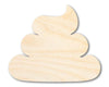 Unfinished Poop Shape | Craft Cutout | up to 46" DIY