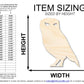 Unfinished Wood Spooky Owl Shape | Craft Cutout | up to 46" DIY