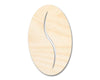 Unfinished Coffee Bean Shape | Craft Cutout | up to 46" DIY