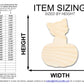 Unfinished Wood Cat on Pumpkin Shape | DIY Fall Cat Craft Cutout | up to 46" DIY