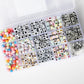Astrology Symbols Numbers and Letters Metallic and Multicolor DIY Zodiac Bead Box Kit