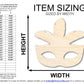 Unfinished Wood Feather Mask Silhouette | Mardi Gras | DIY Craft Cutout | up to 46" DIY