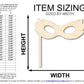 Unfinished Wood Stick Mask Shape | Mardi Gras | DIY Craft Cutout | up to 46" DIY