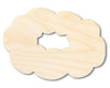Unfinished Wood King Cake Silhouette | Mardi Gras | DIY Craft Cutout | up to 46" DIY