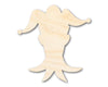 Unfinished Wood Jester Head Silhouette | Mardi Gras | DIY Craft Cutout | up to 46" DIY