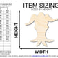 Unfinished Wood Jester Head Silhouette | Mardi Gras | DIY Craft Cutout | up to 46" DIY