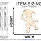 Unfinished Wood Dancing Jester Silhouette | Mardi Gras | DIY Craft Cutout | up to 46" DIY