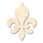 Unfinished Wood Fleur-di-Lis Silhouette | Mardi Gras | DIY Craft Cutout | up to 46" DIY