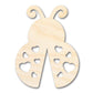 Unfinished Heart Ladybug Shape | DIY Craft Cutout | up to 46" DIY