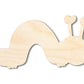Unfinished Heart Caterpillar Shape | DIY Craft Cutout | up to 46" DIY