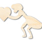 Unfinished Praying Mantis Heart Shape | DIY Craft Cutout | up to 46" DIY