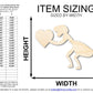 Unfinished Praying Mantis Heart Shape | DIY Craft Cutout | up to 46" DIY