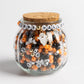 Happy Halloween Pumpkin Shaped DIY Letter Bead Jar With Happy Ghost Charm